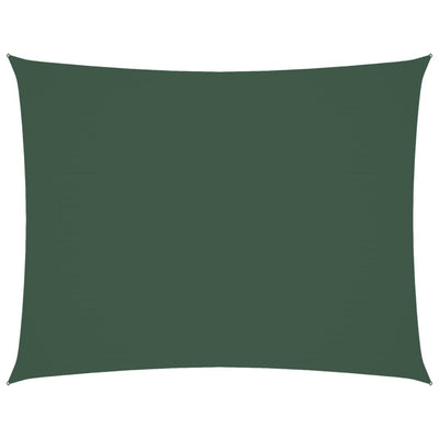 Vidaxl Shade Rectangular 3.5x4.5 M tessuto Oxford Verde scuro