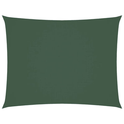 Vidaxl Sun Shade Rectangular 4x6 M Tessuto Oxford Verde scuro