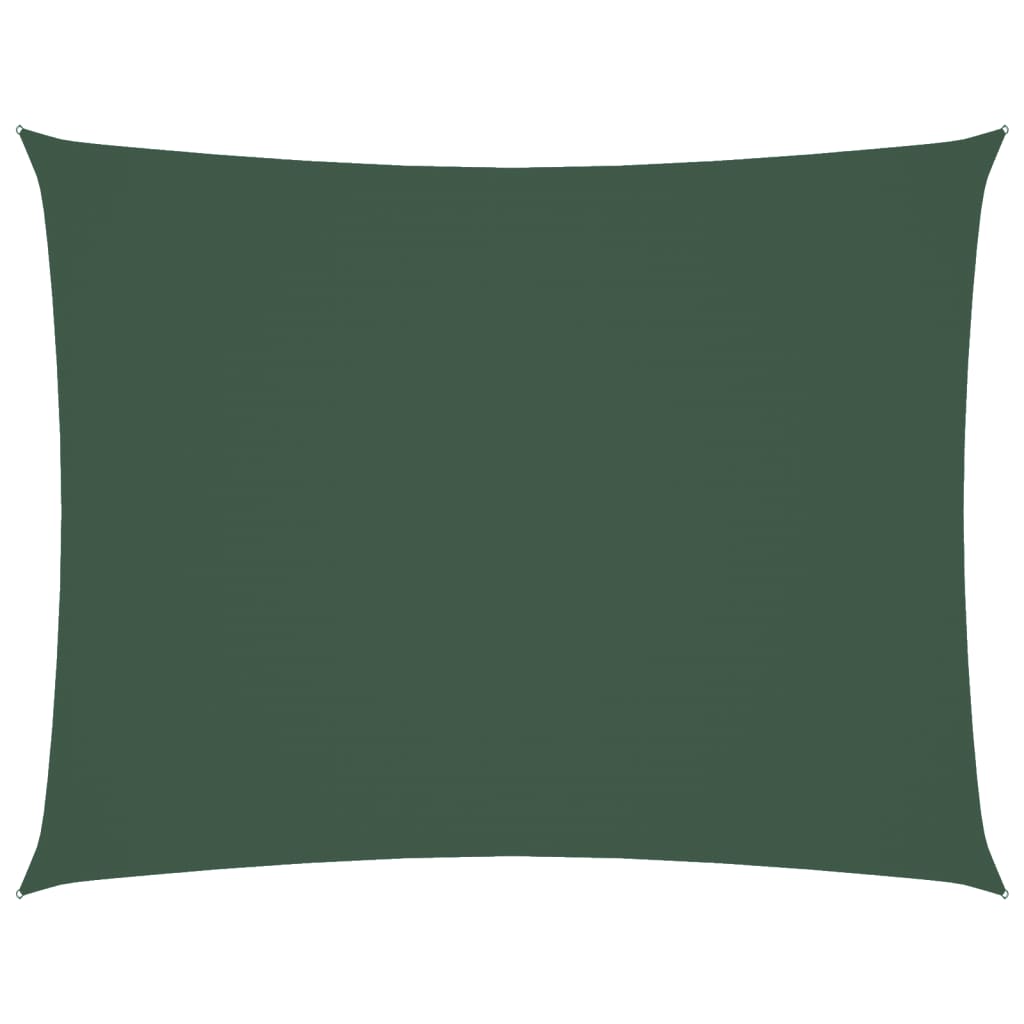 Vidaxl Shadow tessuto rettangolare 5x7 m tessuto oxford verde scuro