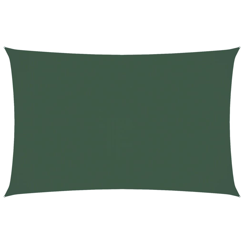 Vidaxx parasole rettangolare 5x8 m tessuto oxford verde scuro