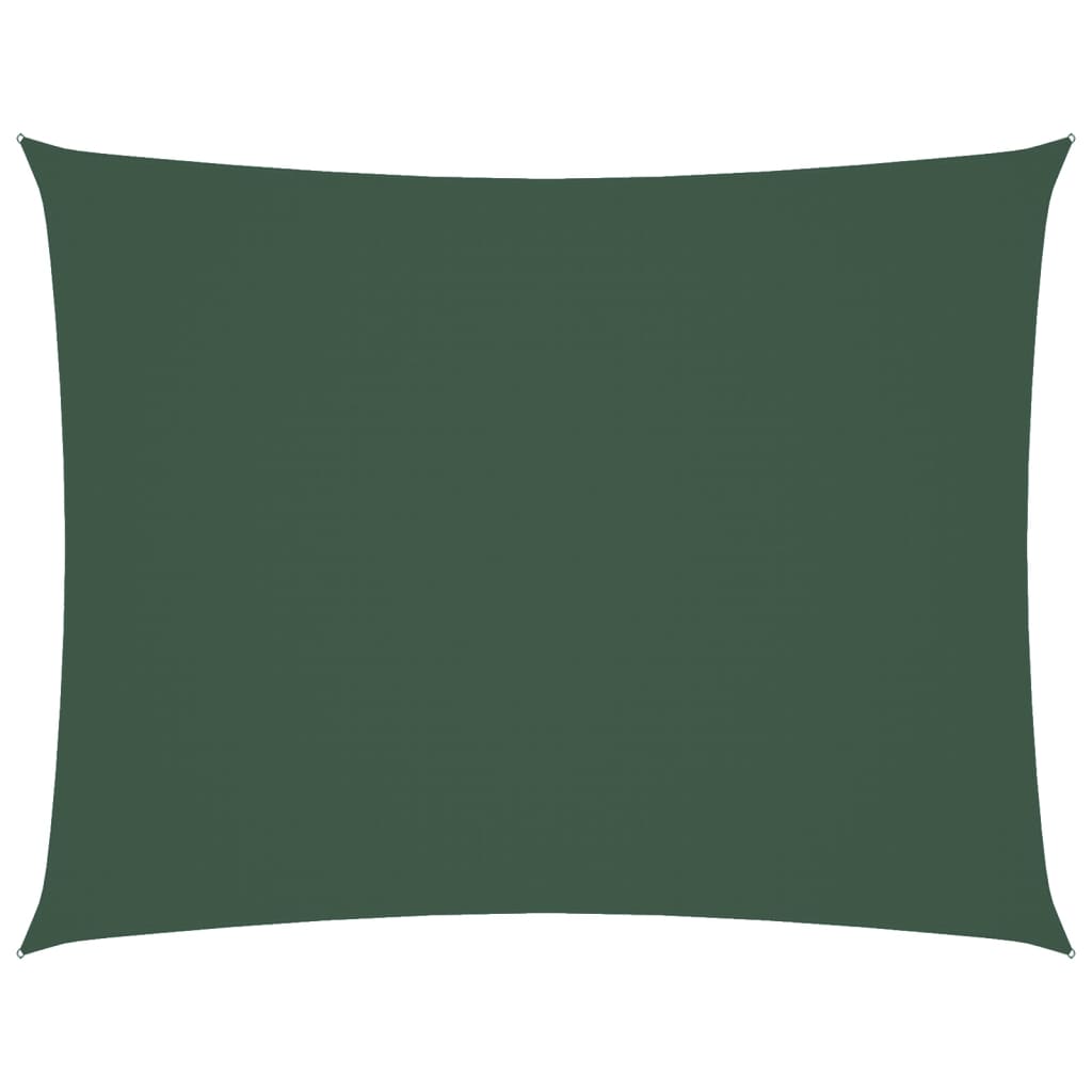 VidaXL tela de sombra rectangular 6x8 m tela oxford verde oscuro
