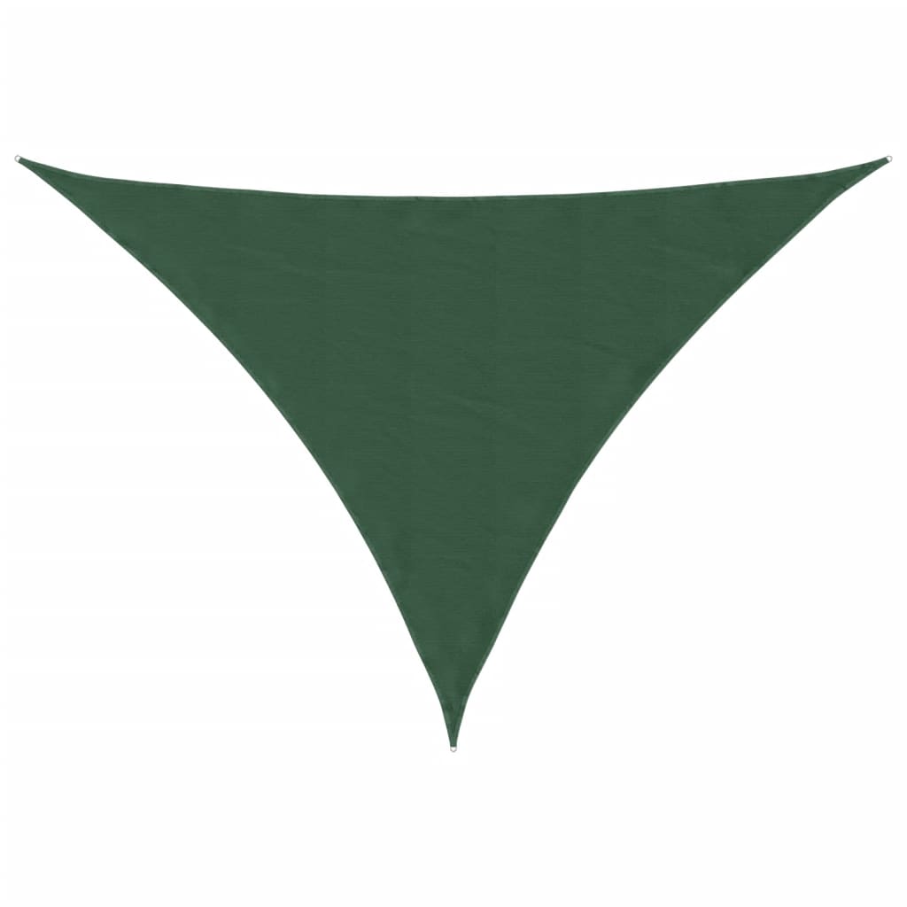 Vidaxx toldo triangular 3x4x4 m tela oxford verde oscuro