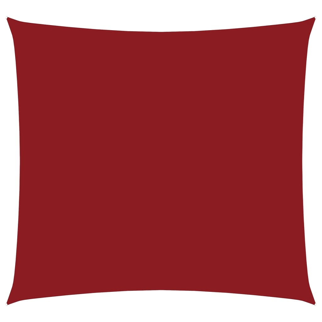 Vidaxxl parasol cuadrado 3x3 m tela oxford rojo