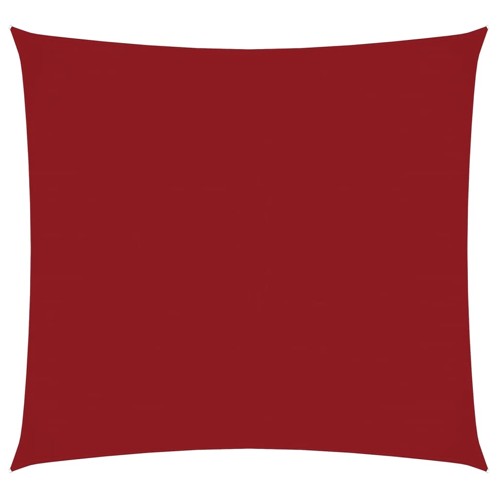Vidaxxl parasole quadrato 4x4 m tessuto oxford rosso