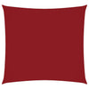 Vidaxxl parasole quadrato 7x7 m tessuto oxford rosso