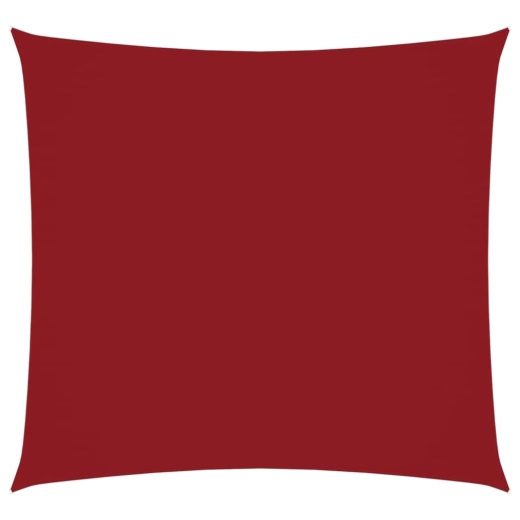 Vidaxxl parasole quadrato 7x7 m tessuto oxford rosso