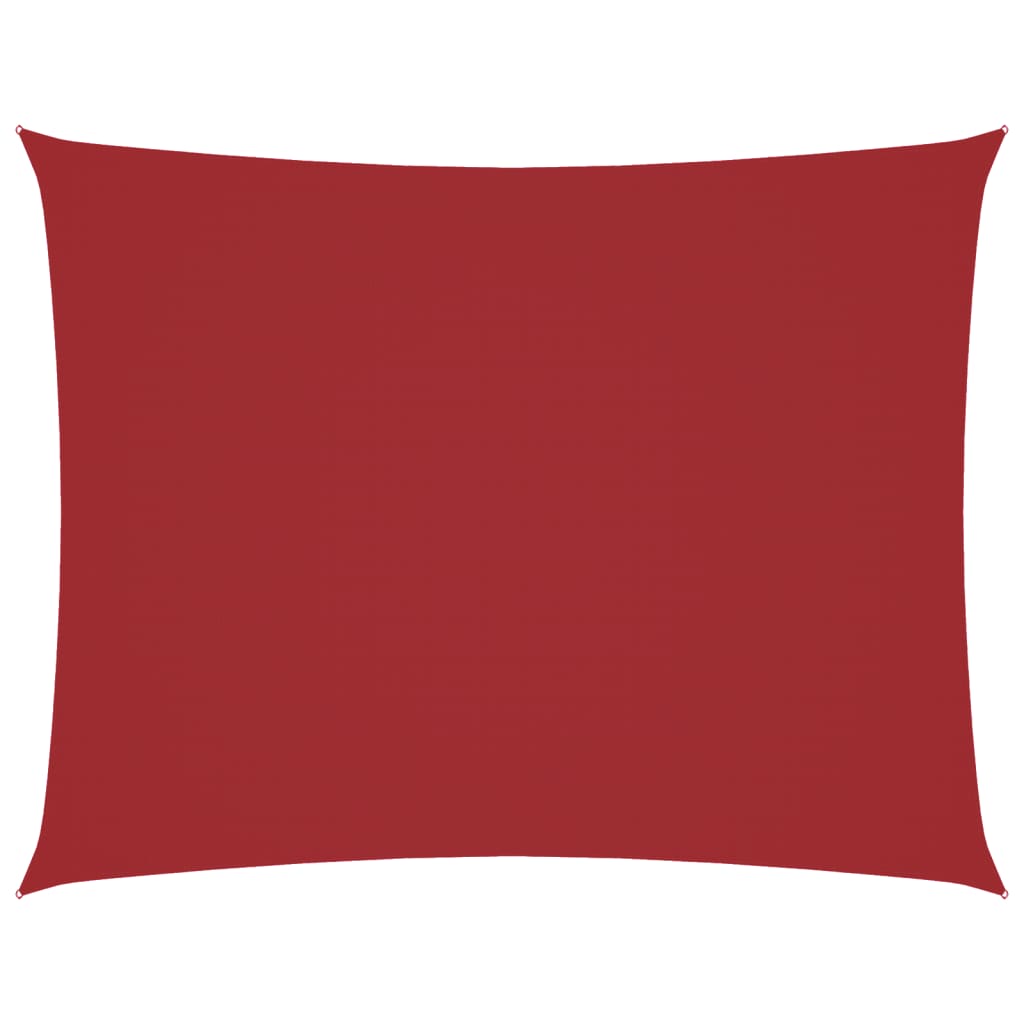 Vidaxx parasole rettangolare 3x4 m tessuto oxford rosso