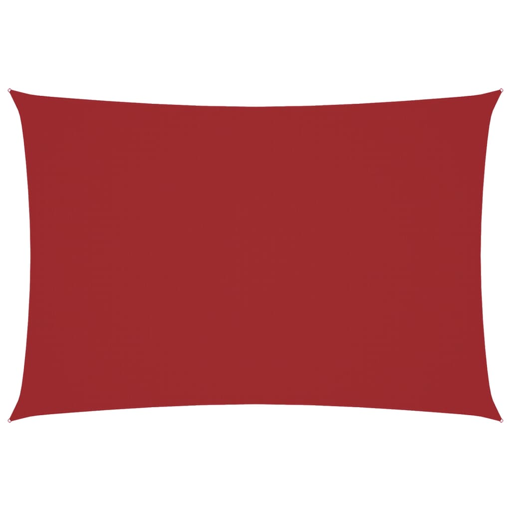 Ombrellone rettangolare Vidaxx 3x5 m tessuto oxford rosso