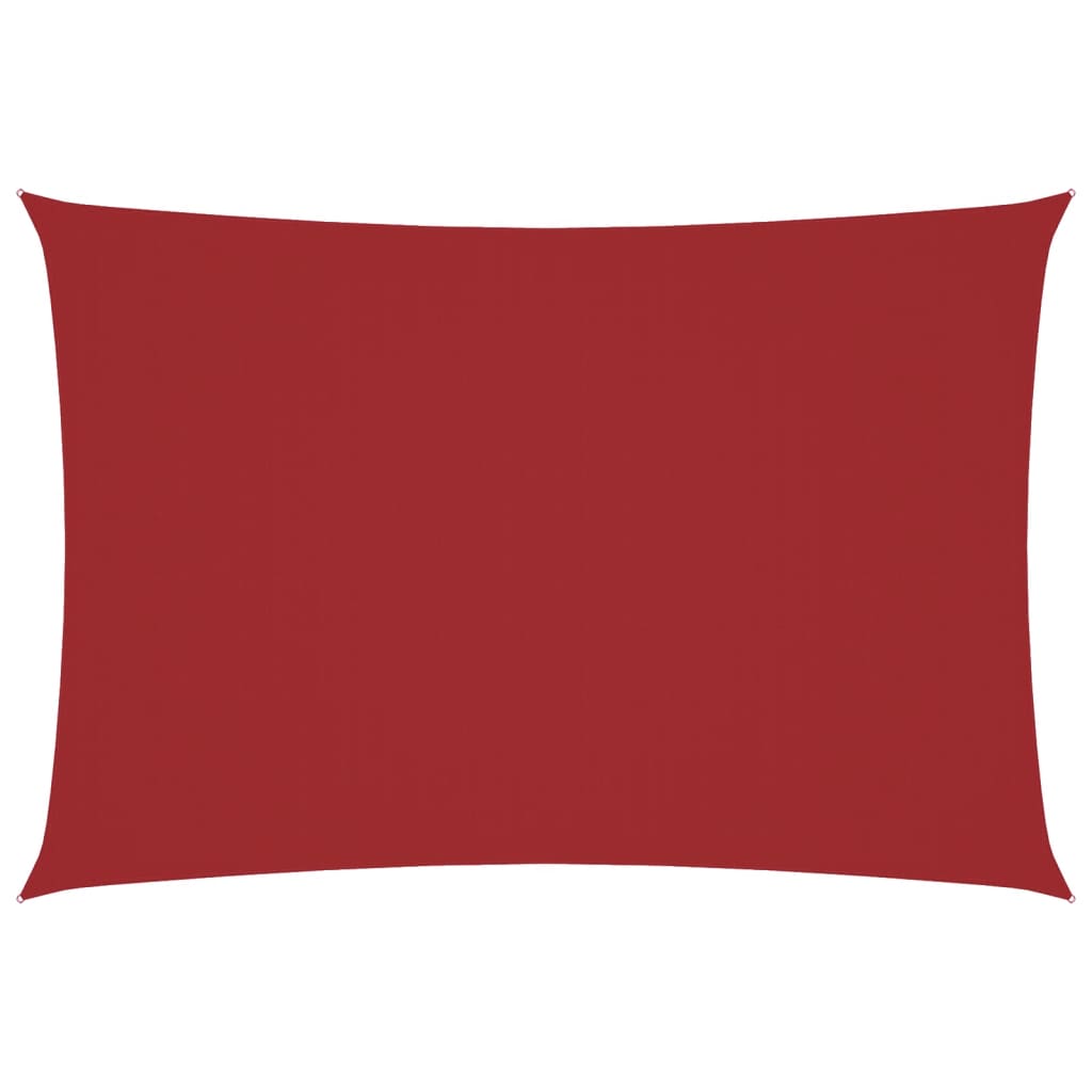 Vidaxx parasol rectangular 3x6 m tela oxford rojo
