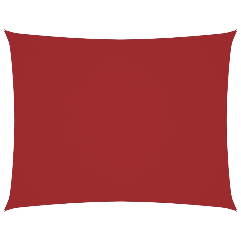 Vidaxx parasole rettangolare 3,5x5 m tessuto oxford rosso