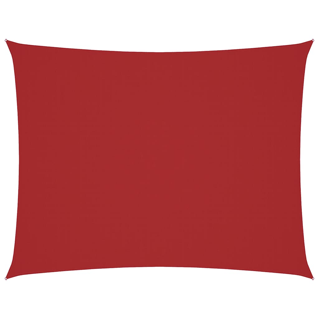 Vidaxx parasole rettangolare 4x6 m tessuto oxford rosso
