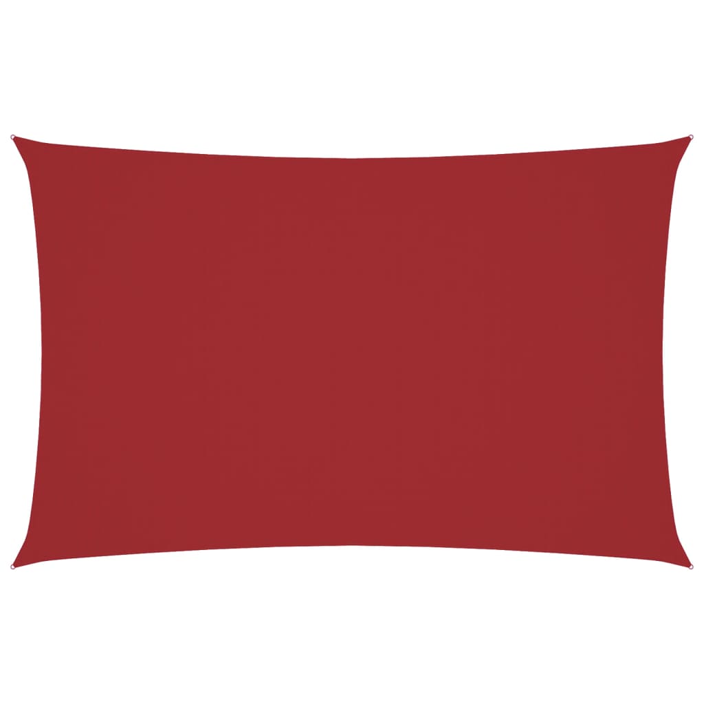 Vidaxx parasole rettangolare 4x7 m tessuto oxford rosso