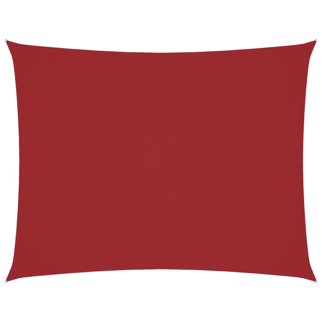 Vidaxx parasole rettangolare 5x7 m tessuto oxford rosso