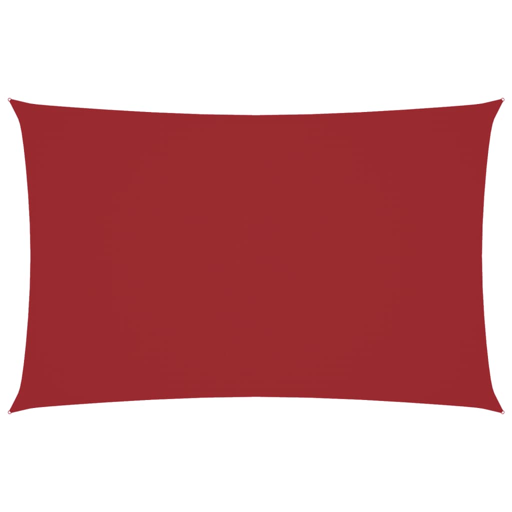 Vidaxx parasole rettangolare 5x8 m tessuto oxford rosso