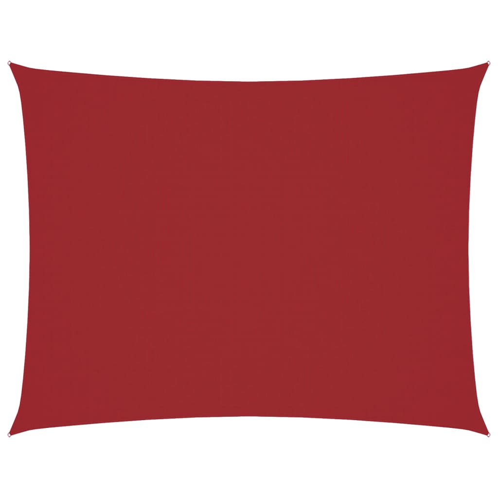 Vidaxx parasole rettangolare 6x7 m tessuto oxford rosso
