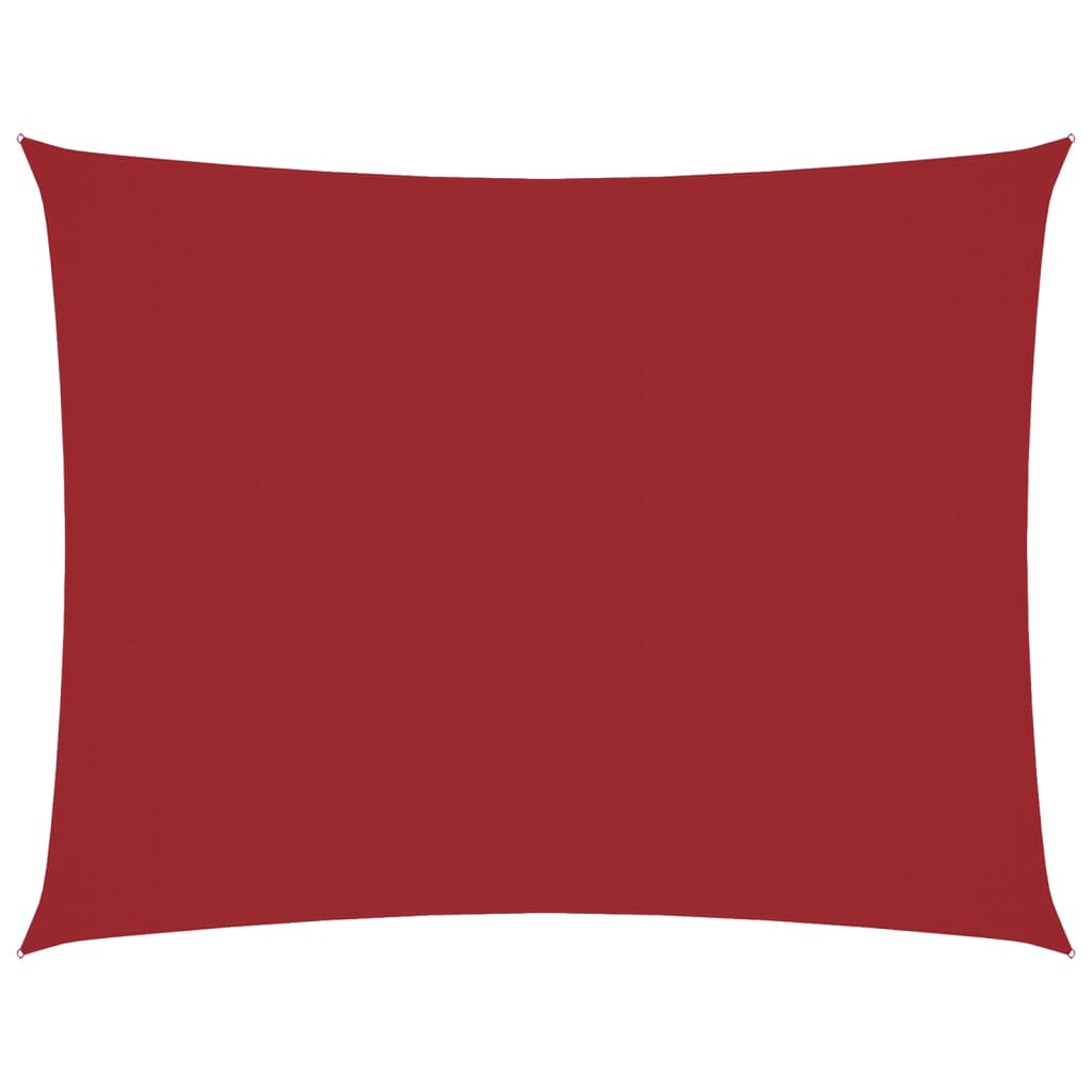 VidaXL telo ombreggiante rettangolare 6x8 m tessuto oxford rosso