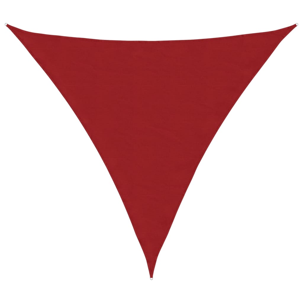 Tenda VidaXL triangolare 3,6x3,6x3,6 m tessuto oxford rosso