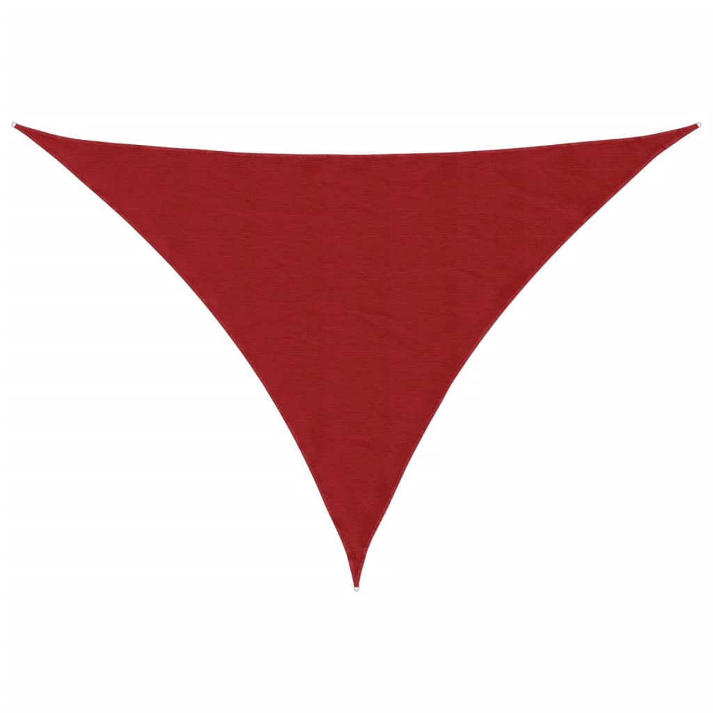 Vidaxx toldo triangular 3,5x3,5x4,9m tela oxford rojo