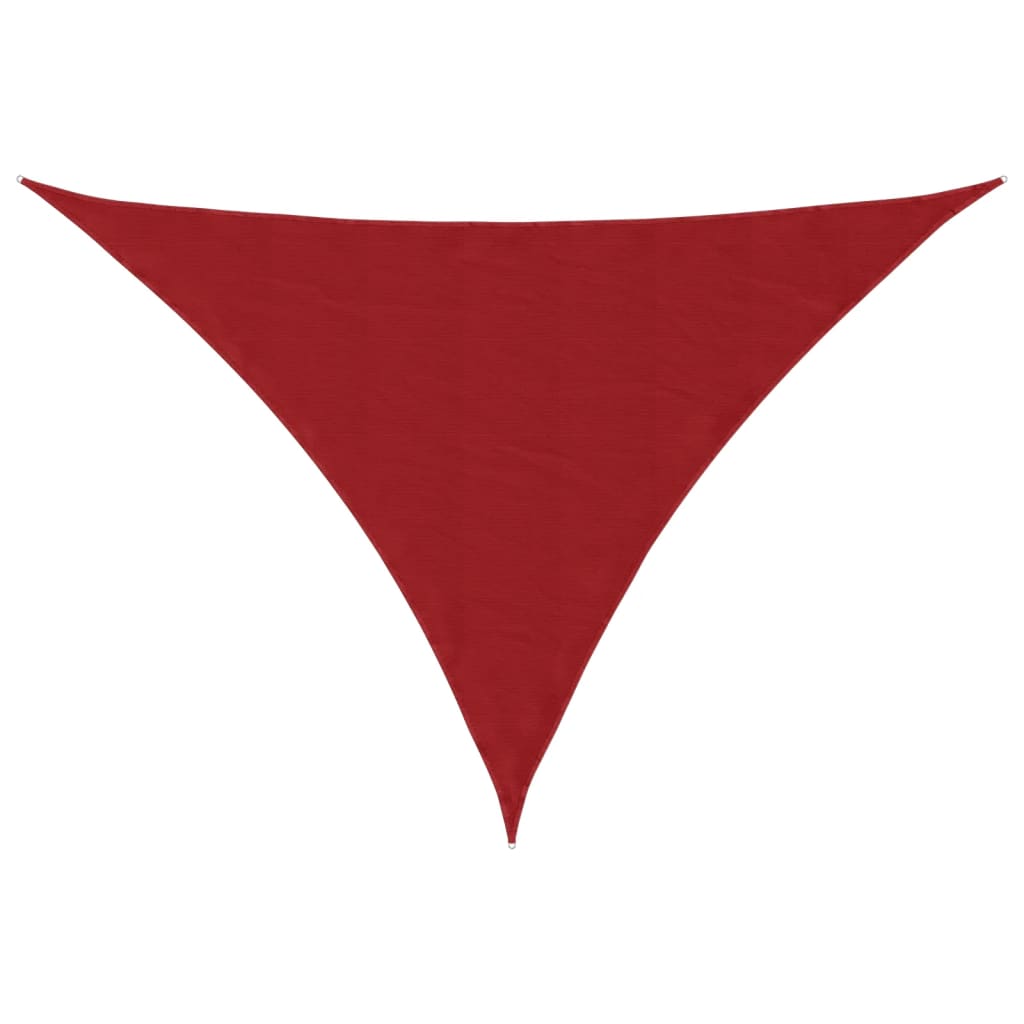 Tenda da sole VidaXL triangolare 5x7x7 m tessuto oxford rosso