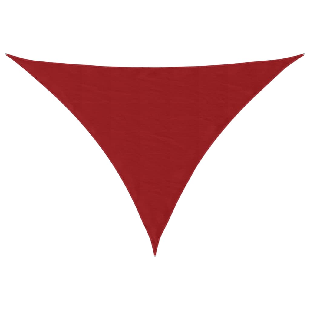 Tenda da sole VidaXL triangolare 5x5x6 m tessuto oxford rosso