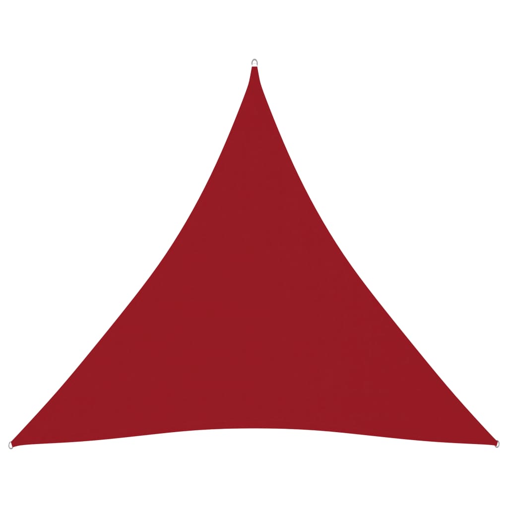 Vidaxx toldo triangular 6x6x6 m tela oxford rojo