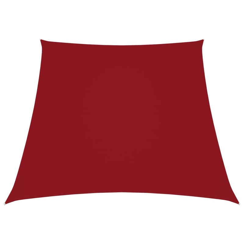 Trapecio Vidaxl Zonnezeil 2 4x3 M Oxford Fabric Red