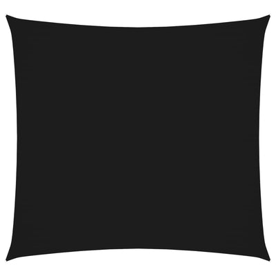 Vidaxl Sun Shade Square 5x5 M Tessuto di Oxford Nero