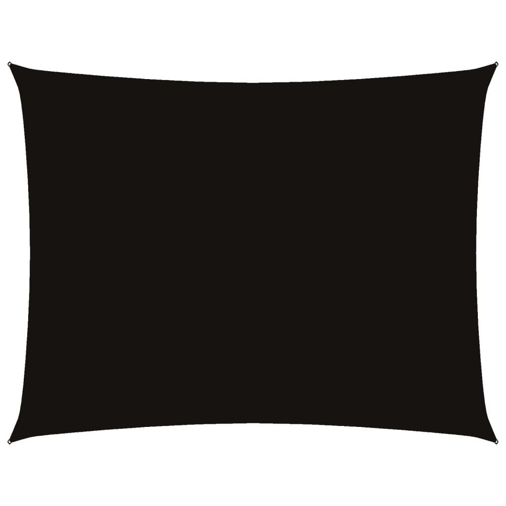 Vidaxl Sunshade Rectangular 2x3 M Oxford Fabric Negro