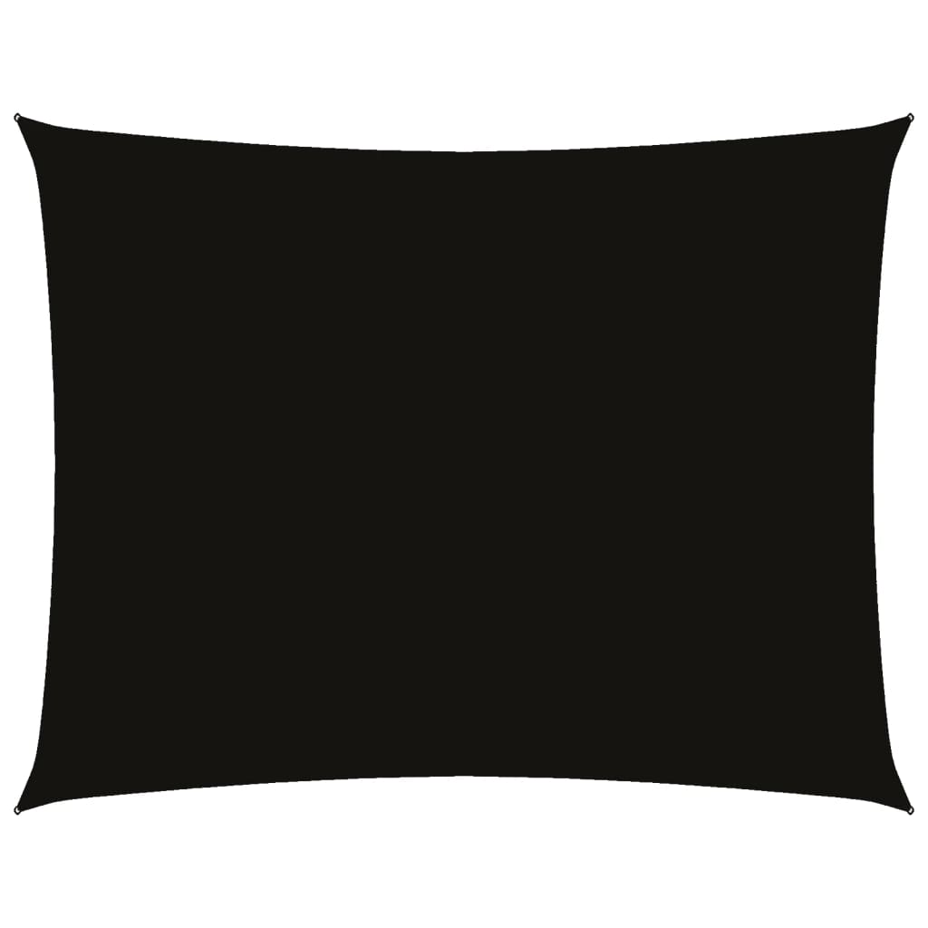 Vidaxl Sun Shade Rectangular 2x3,5 M Tessuto di Oxford Nero