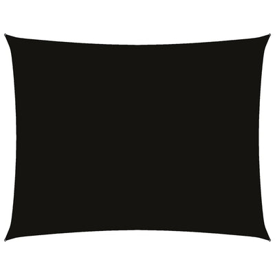 Vidaxl Sun Shade Rectangular 2x3,5 M Tessuto di Oxford Nero