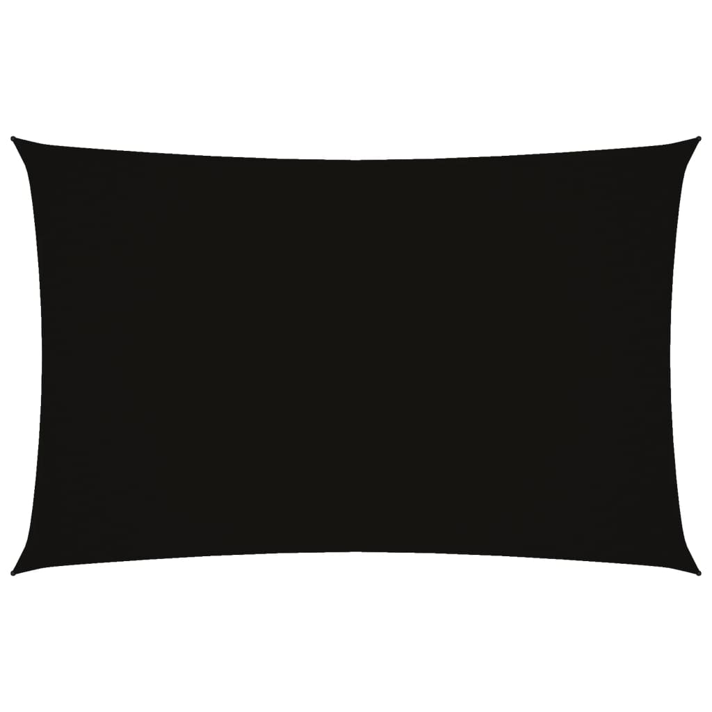 Vidaxl Sun Shade Rectangular 2x4,5 M Tessuto di Oxford Nero