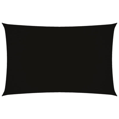Vidaxl Sun Shade Rectangular 2x4,5 M Tessuto di Oxford Nero