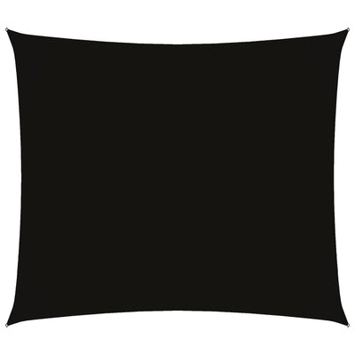 Vidaxl Sun Shade Rectangular 2.5x3 M Tessuto di Oxford Nero