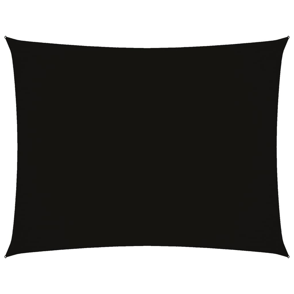Vidaxl Sun Shade Rectangular 2,5x3,5 M tessuto di Oxford Nero