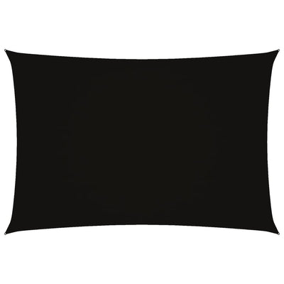 Vidaxl Sun Shade Rectangular 2.5x4,5 M tessuto di Oxford Nero