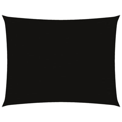 Vidaxl Sun Shade Rectangular 3x6 M Tessuto di Oxford Nero
