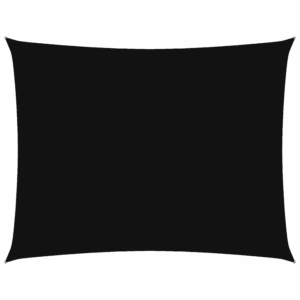 Vidaxl Sunshade Rectangular 3.5x5 M Oxford Fabric Negro