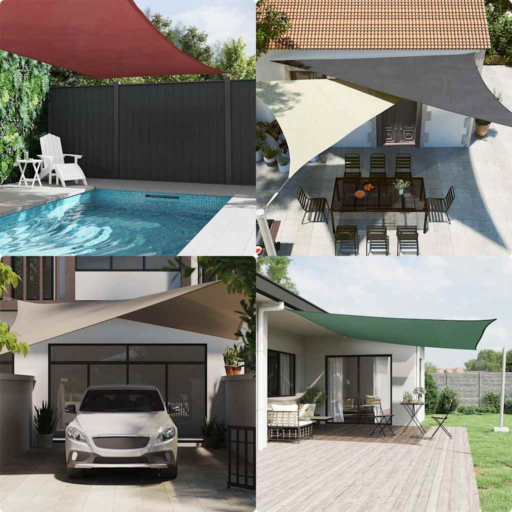 Vidaxl Sunshade Rectangular 3.5x5 M Oxford Fabric Negro