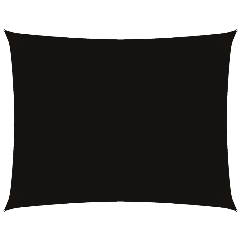 Vidaxl Sunshade Rectangular 4x5 M Oxford Fabric Negro