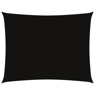 Vidaxl Sun Shade Rectangular 4x5 M Tessuto di Oxford Nero