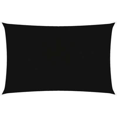 Vidaxl Sun Shade Rectangular 4x7 M Tessuto di Oxford Nero