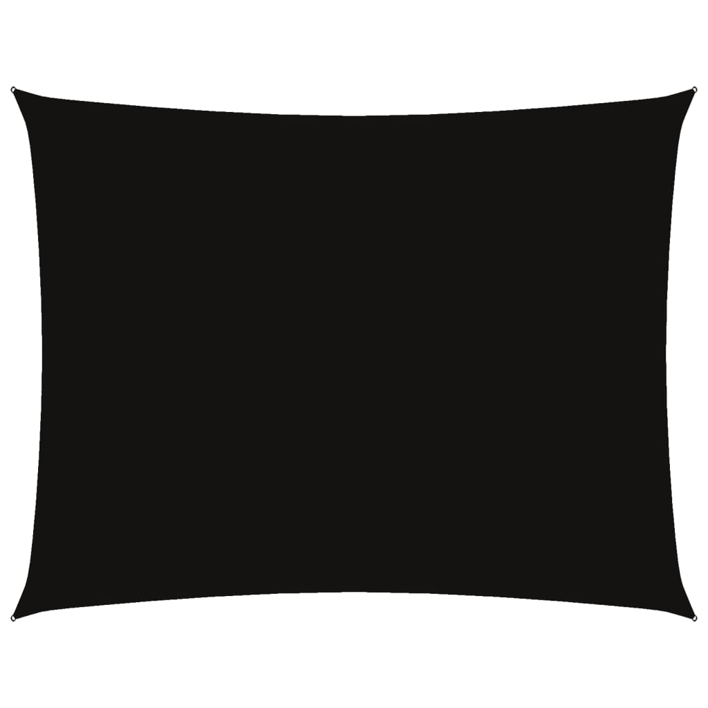 Vidaxl Sunshade Rectangular 6x7 m Oxford Fabric Negro