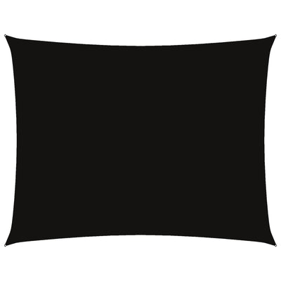 Vidaxl Sun Shade Rectangular 6x7 M Tessuto di Oxford Nero
