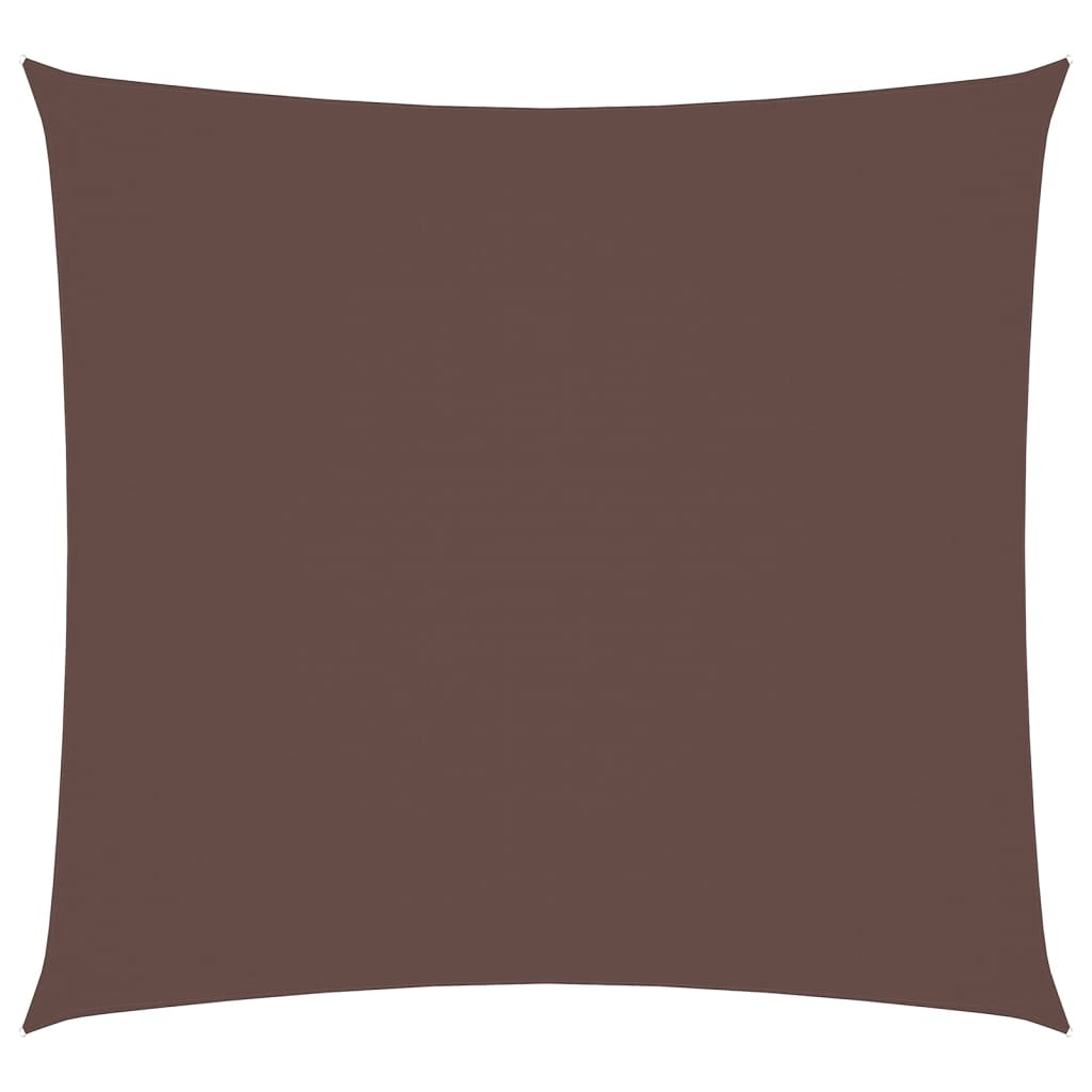 Vidaxl Sun Shade Square 7x7 M tessuto Oxford marrone