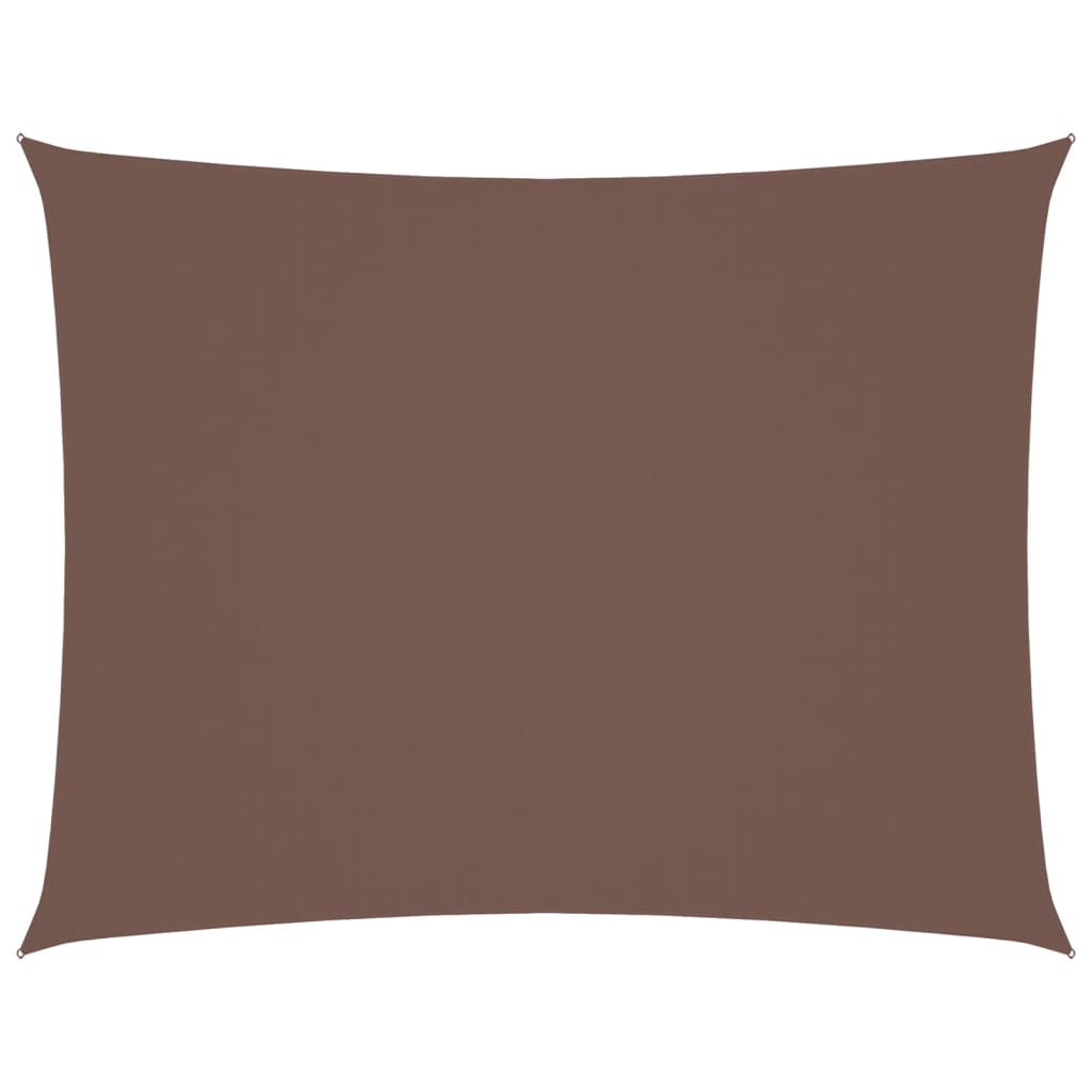 Vidaxl Shade Rectangular 2x3,5 M tessuto Oxford marrone