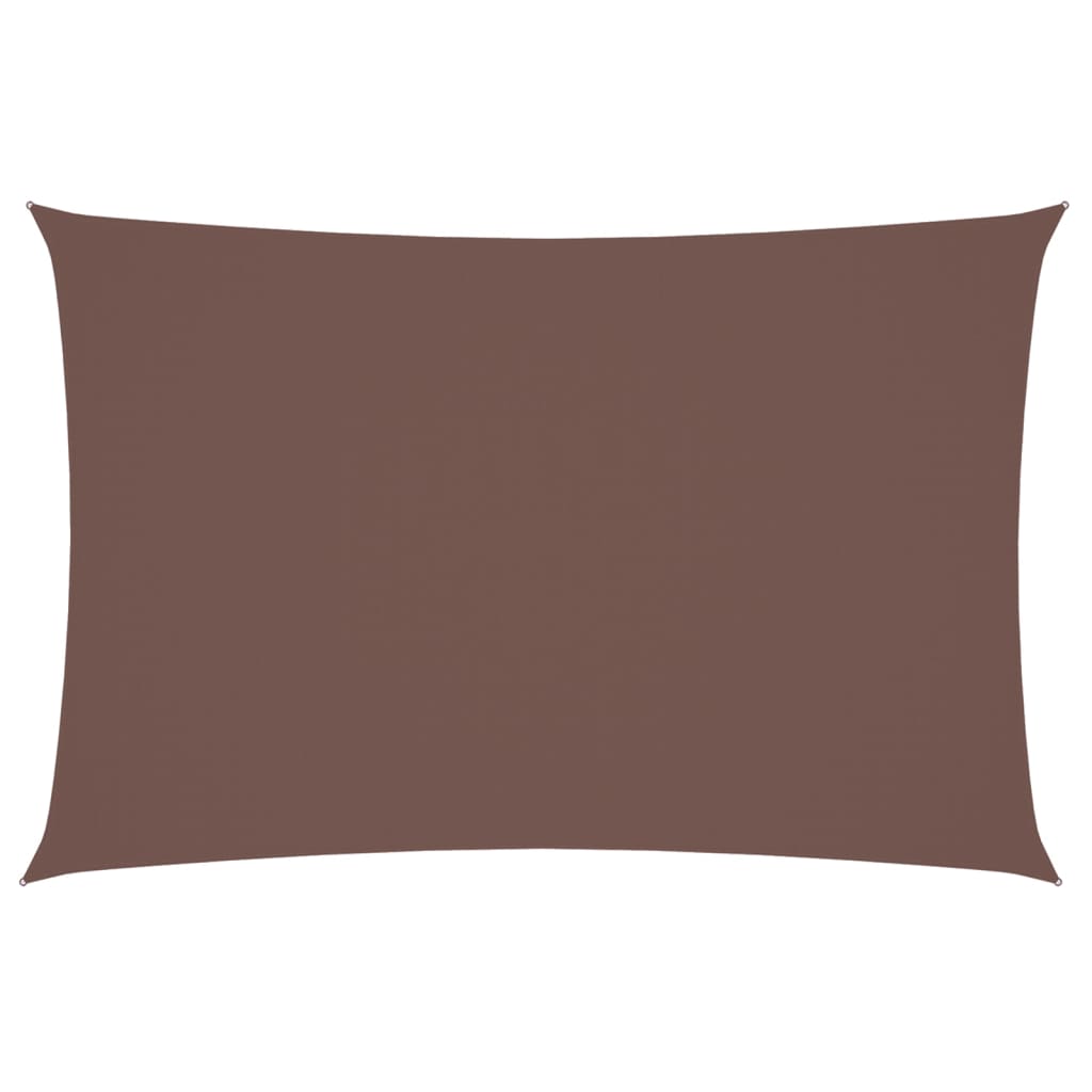 Vidaxl Sun Shade Rectangular 2x4 M tessuto Oxford marrone