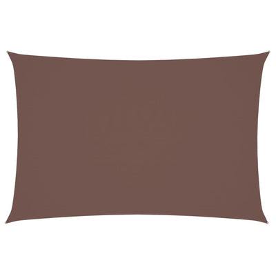 Vidaxl Sun Shade Rectangular 2x4 M tessuto Oxford marrone