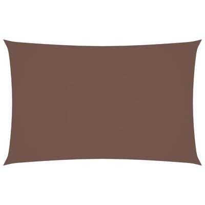 Vidaxl Sun Shade Rectangular 2x5 M tessuto Oxford marrone