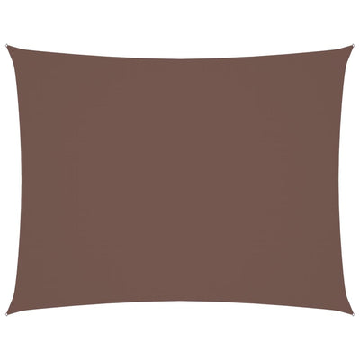 Vidaxl Sun Shade Rectangular 2.5x4 M tessuto Oxford marrone