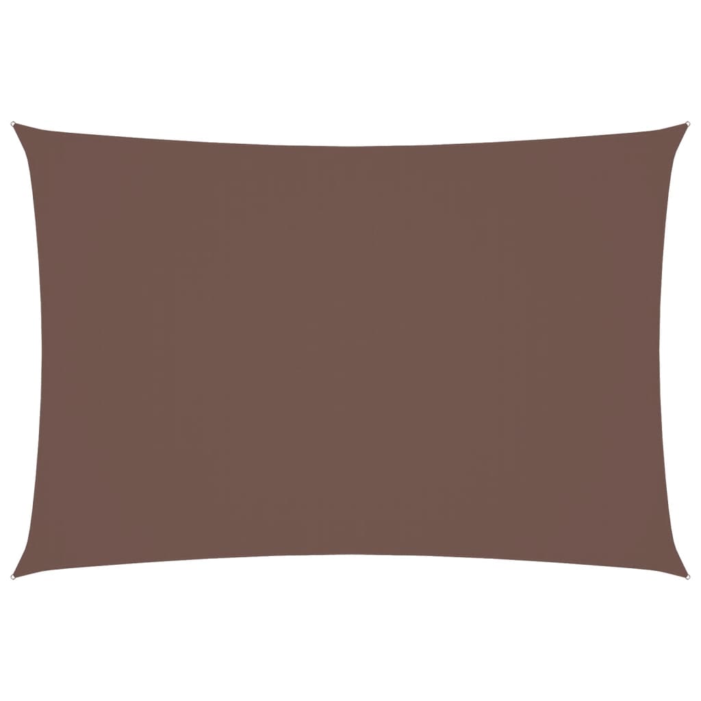 Vidaxl Shade Rectangular 2.5x4,5 M tessuto Oxford marrone